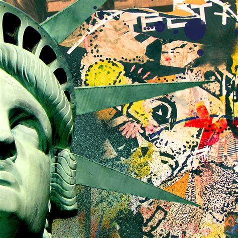 Michael Kors, Statue of Liberty, graffiti style/effect for  